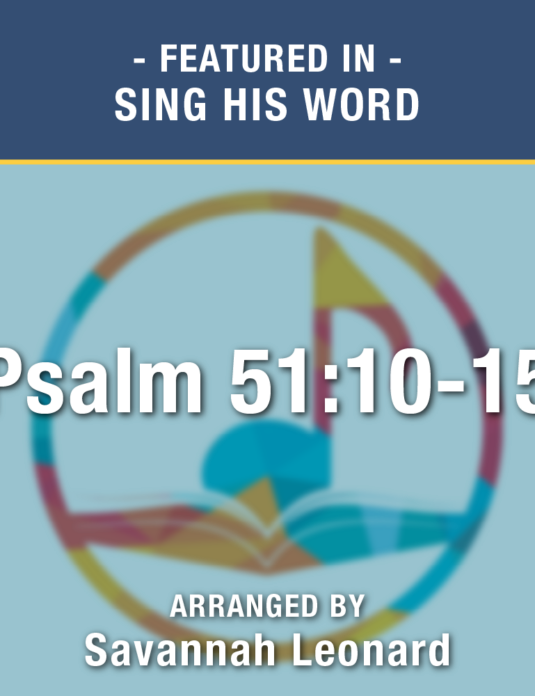Psalm 51:10-15 (Sheet Music) - Digital Download